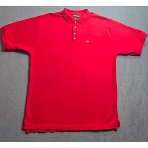 Vintage 90's Ivy Crew Short‎ Sleeve Red Polo Mens Large